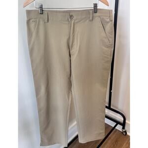 Under Armour Golf Performance Pants‎ Mens Size 36x30 Khaki Tan